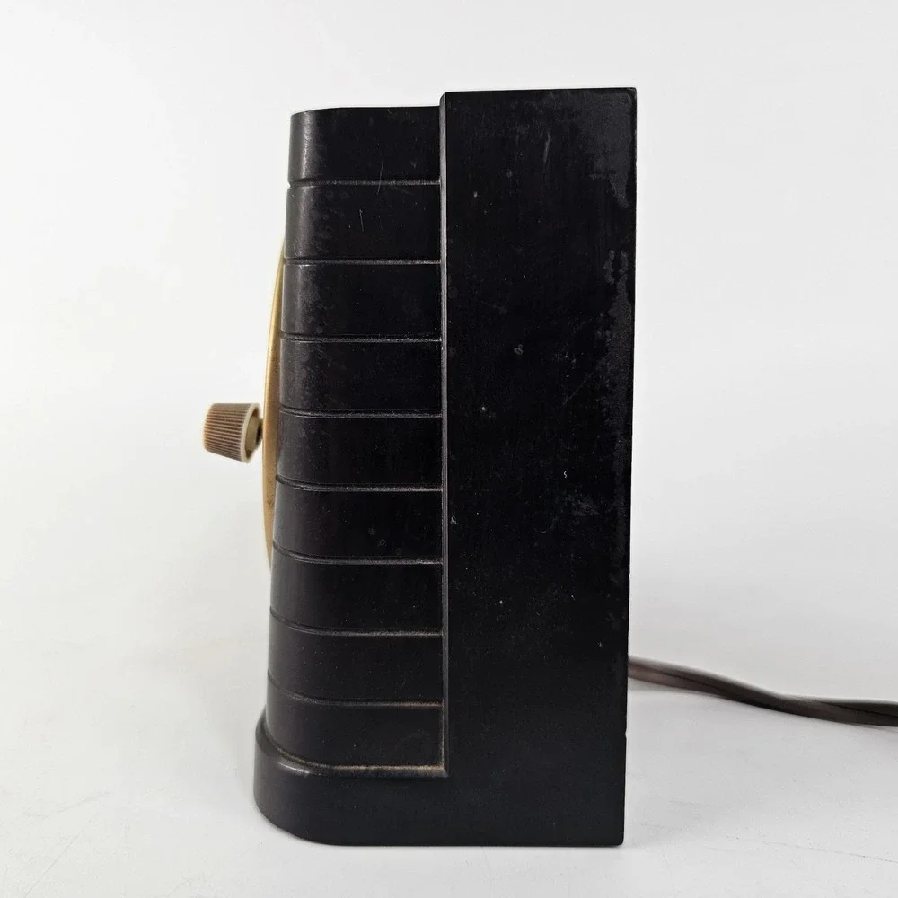 Vintage Telechron Bakelite Switch Alarm 8H61 Clock Art Deco Working USA